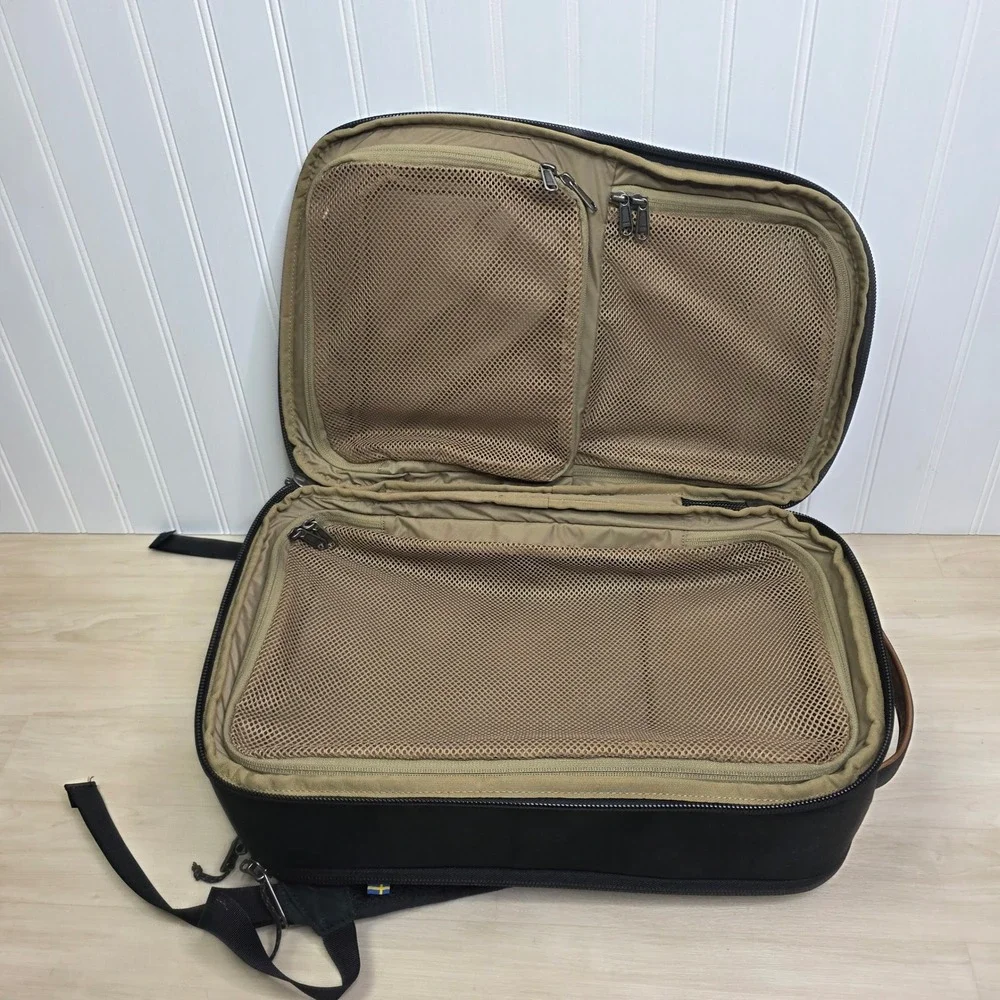 Fjallraven Raven 28L Backpack Black G-1000 Heavy Duty Laptop Bag Mens